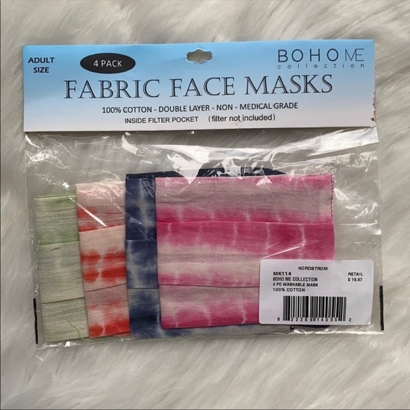 NWT 100% Cotton Fabric Face Masks - Picture 1 of 1
